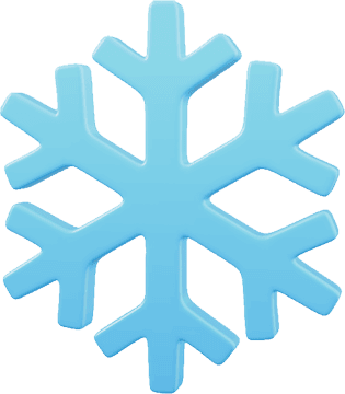 Snowflake icon representing unbroken cold chain logistics